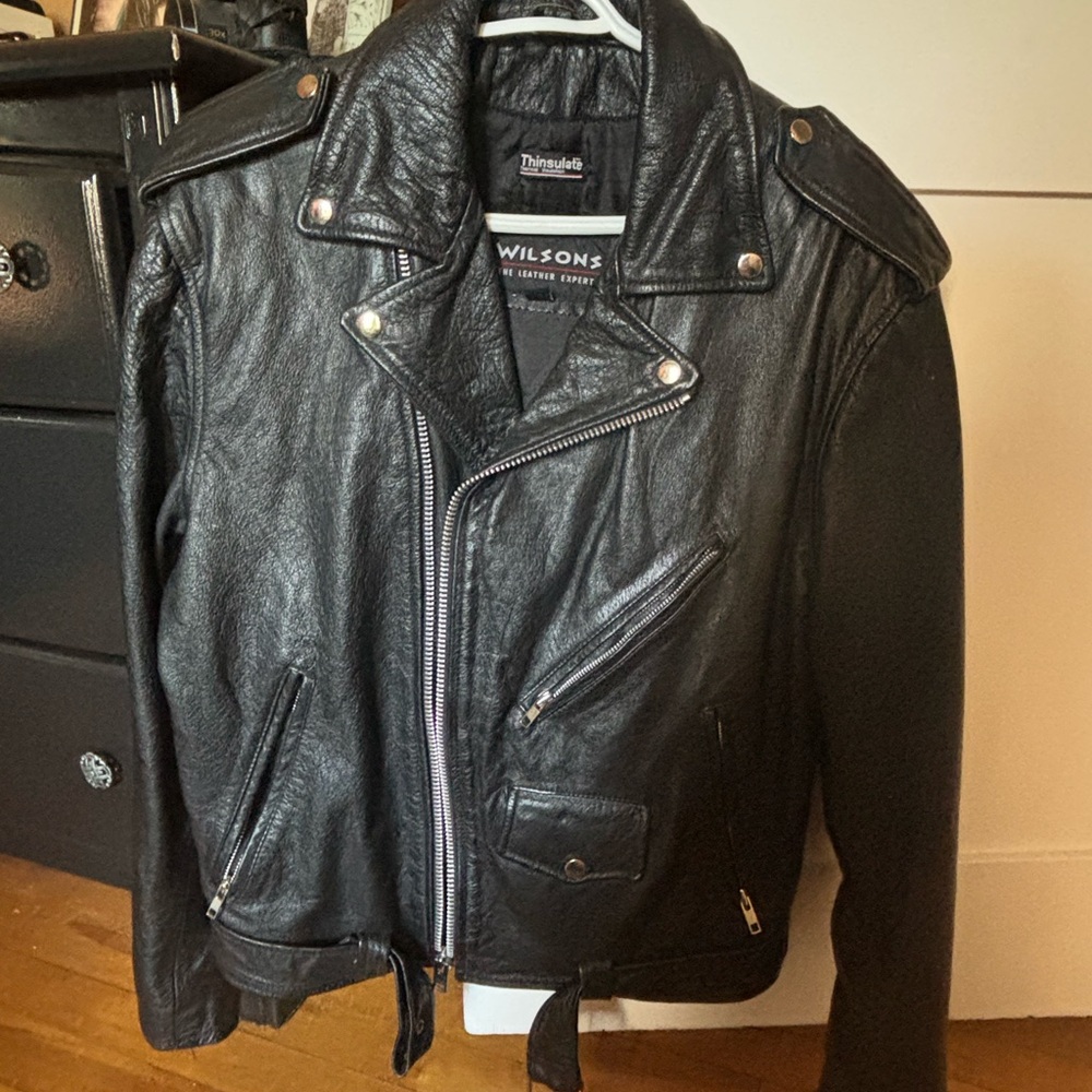 Wilson Black Leather Jacket